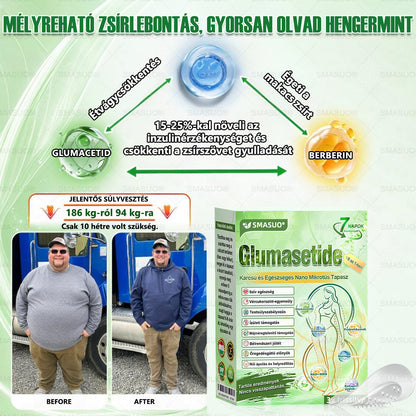 D🇭🇺Európai egészségügyi előírásoknak megfelelő · 👩‍⚕️Orvosi szakértők által ajánlott termék| 🎁 SM𝗔𝗦𝗨O® Glumasetide 8 az 1-ben Karcsú és Egészséges Nano Mikrotűs Tapasz