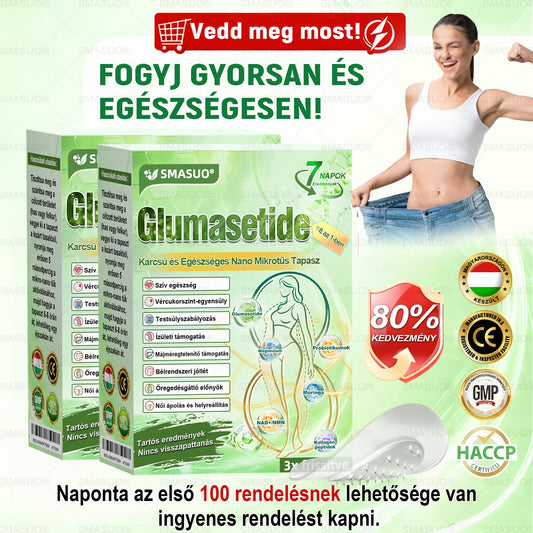 C🇭🇺Európai egészségügyi előírásoknak megfelelő · 👩‍⚕️Orvosi szakértők által ajánlott termék| 🎁 SM𝗔𝗦𝗨O® Glumasetide 8 az 1-ben Karcsú és Egészséges Nano Mikrotűs Tapasz